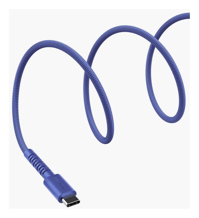 FlexWave Stecker Rundkabel USB A auf USB C bis 18 W 2 m  (True Blue) 