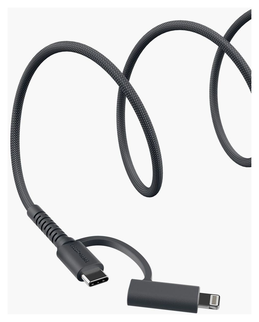 FlexWave Lightning auf USB C Männlich 2 m  (Schwarz) 