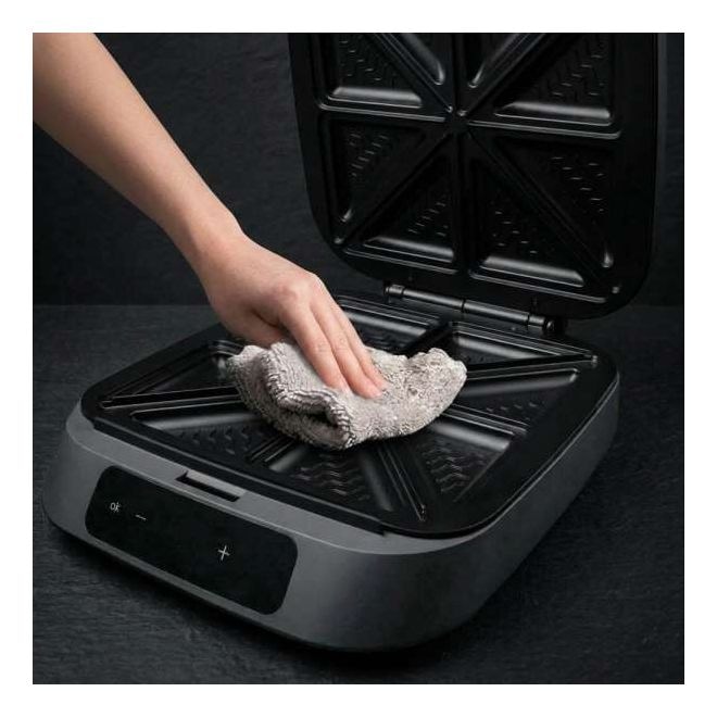 42469 Snack Station 4XL Advanced Sandwichmaker 1800 W für 4 Sandwiches  (Schwarz) 