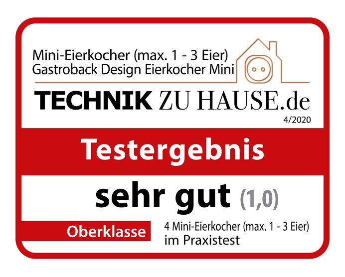 42800 Design Eierkocher für 3 Eier  (Schwarz, Edelstahl) 