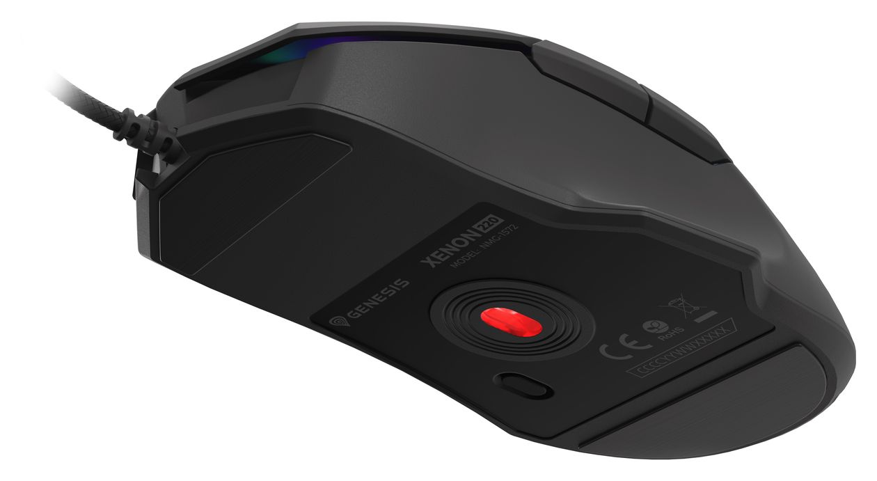 Xenon 220 G2 12800 DPI Gaming Maus Optisch  (Schwarz) 