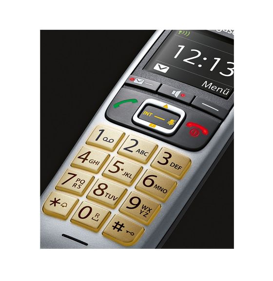 E560HX Großtastentelefon Analoges/DECT-Telefon  (Grau, Silber) 