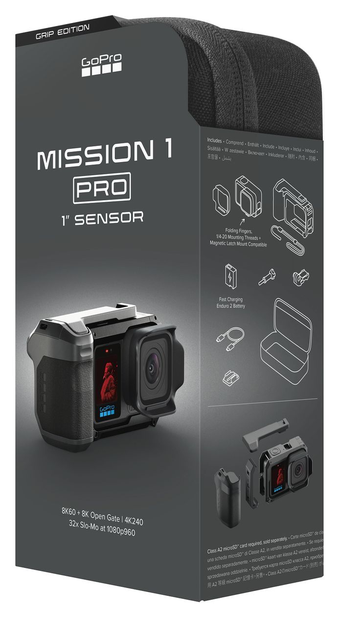 Mission 1 Pro Grip  Edition Aktion Kamera  (Schwarz) 