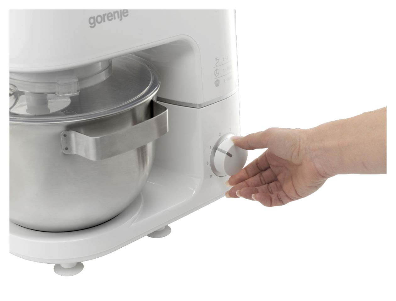 MMC800CW Küchenmaschine 5 l Standmixer 6 Stufen 800 W  (Weiß) 