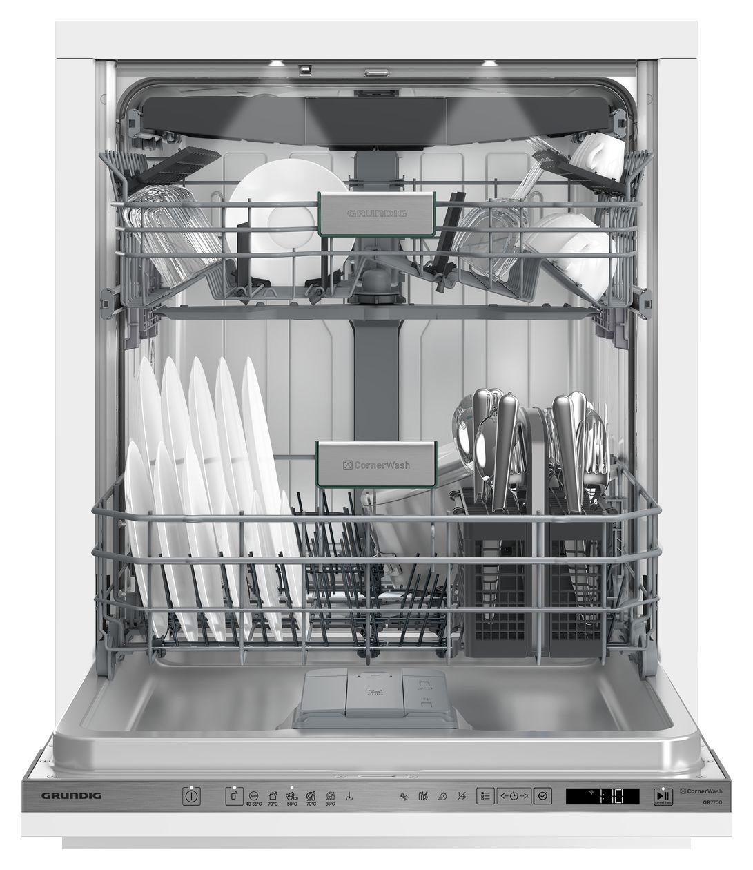 GNVP4432PW 60 cm Geschirrspüler vollintegriert (ohne Front) Sehr leise 14 Maßgedecke Turbo-Trocknen 