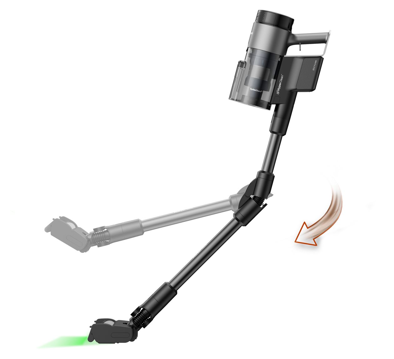 VCP8331 Pro Handstaubsauger Beutellos bis 60 min Laufzeit 25,2 V EPA  (Anthrazit) 