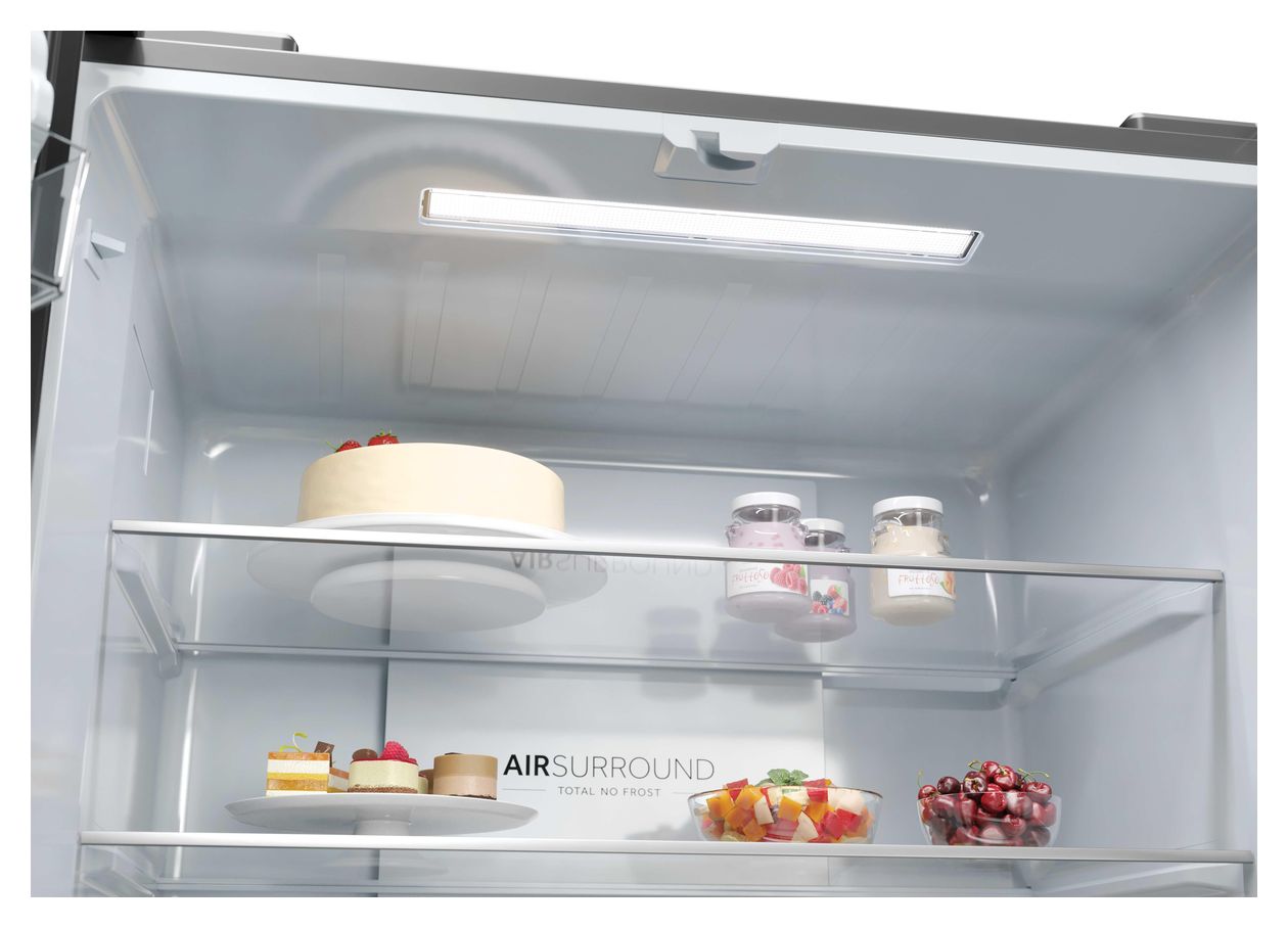 HCR3818DWMM Side-by-Side Kühl-/ Gefrierkombination 307 l / 156 l 232 kWh NoFrost 1815 mm x 833 mm  (Edelstahl) 