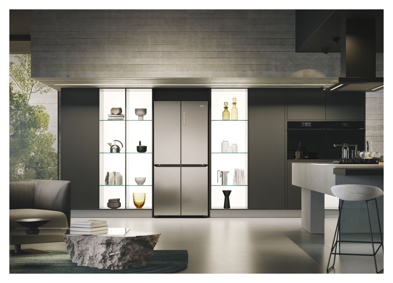 HCR7818DNMM Side-by-Side Kühl-/ Gefrierkombination 311 l / 156 l 226 kWh NoFrost 1815 mm x 833 mm  (Edelstahl) 