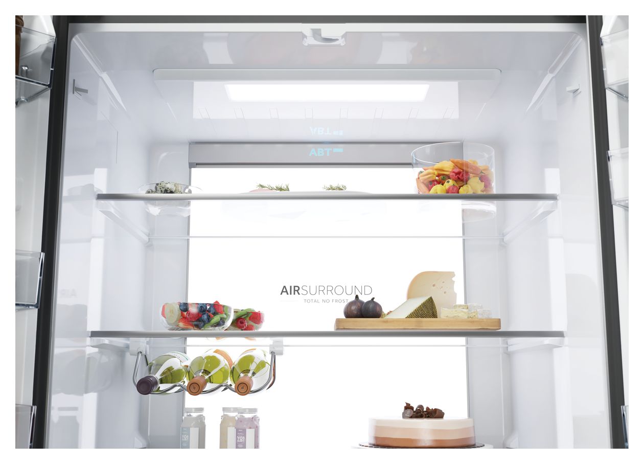 HCR79F19CNMD Side-by-Side Kühl-/ Gefrierkombination 422 l / 220 l 226 kWh NoFrost 1905 mm x 908 mm  (Platin, Edelstahl) 