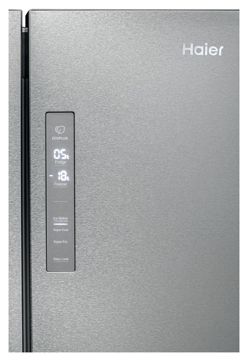 HTF-520WP7 Side-by-Side Kühl-/ Gefrierkombination 351 l / 174 l 360 kWh NoFrost 1900 mm x 908 mm  (Silber) 