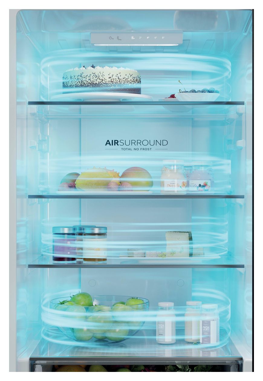 HTR3618CNMG 235 l / 125 l Kühl-Gefrierkombi freistehend NoFrost 173 kWh Jahr  (Silber) 