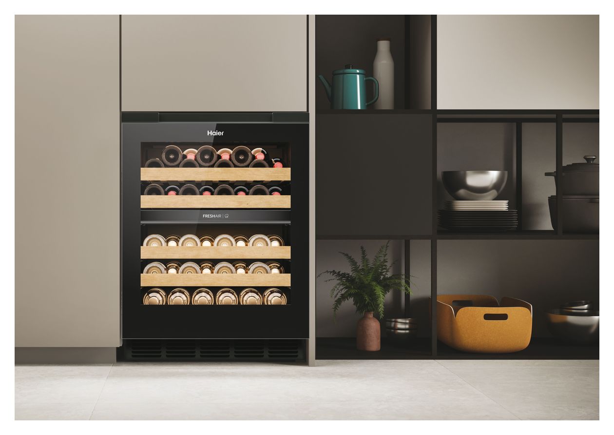 HUC44GDEH1 Weinkühler Integriert EEK: E 2 Zonen 44 Flasche(n) 