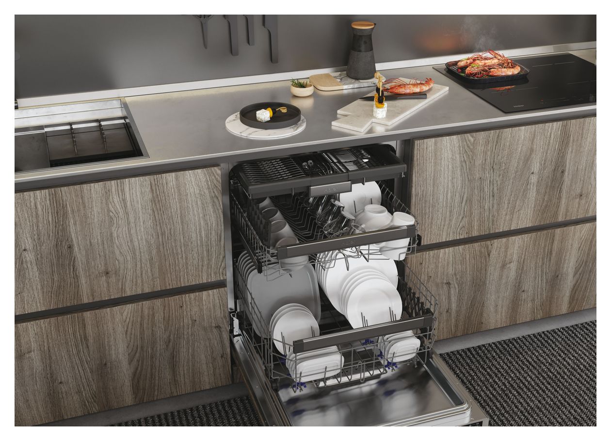 XIB6B2S3FS 60 cm Geschirrspüler vollintegriert (ohne Front) Sehr leise 16 Maßgedecke aquaStop Funktion Kondensations 