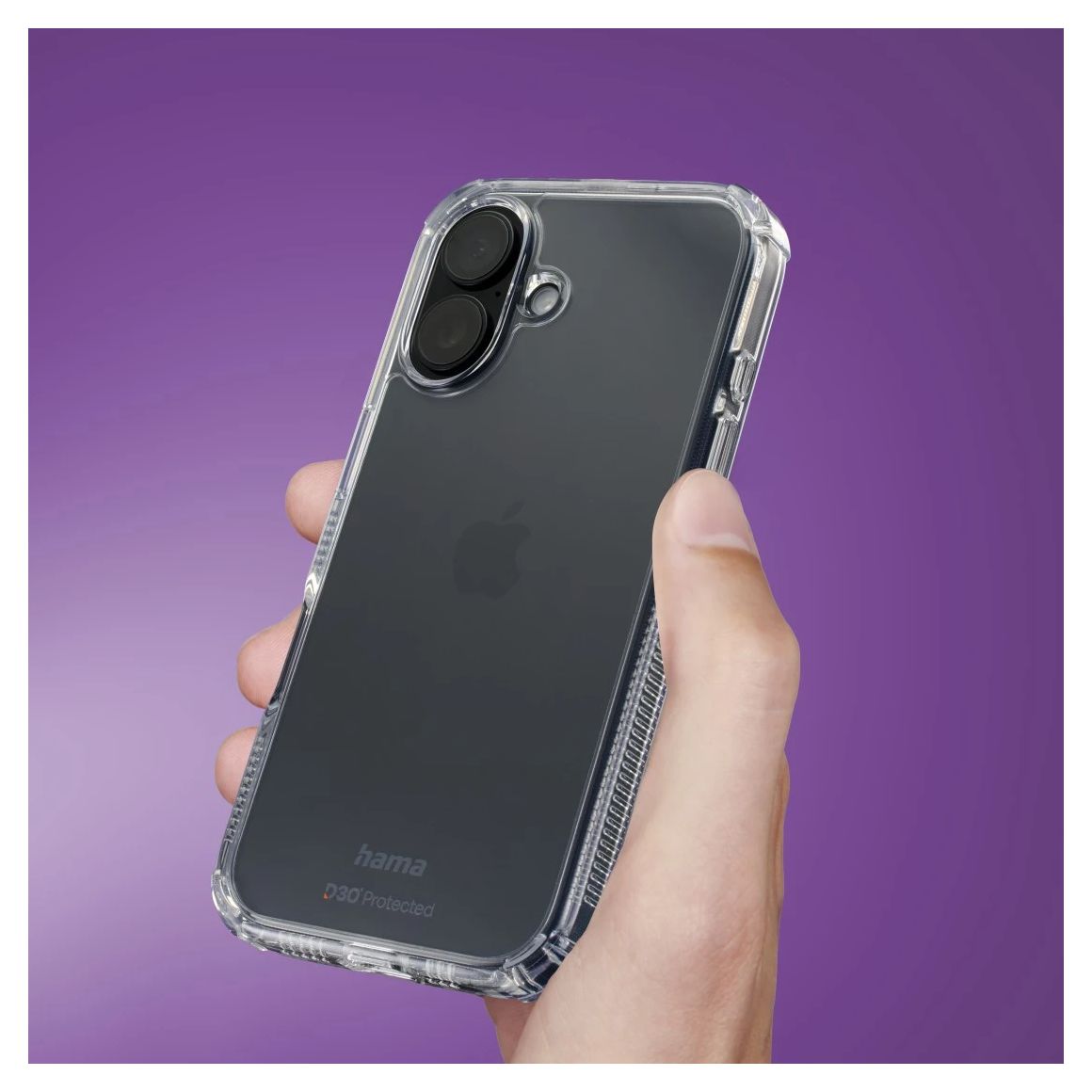 123719 Extreme Protect Cover für Apple iPhone 16e  (Transparent) 