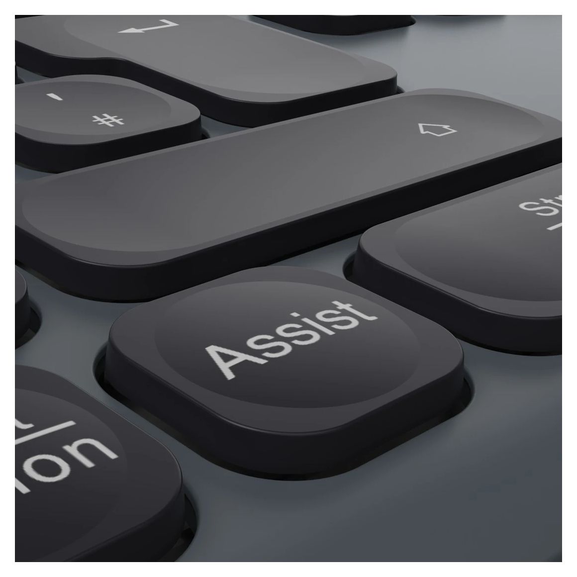 173065 WKM-550 Heimbüro Tastatur RF Wireless + Bluetooth 2.4 GHz  (Schwarz) 