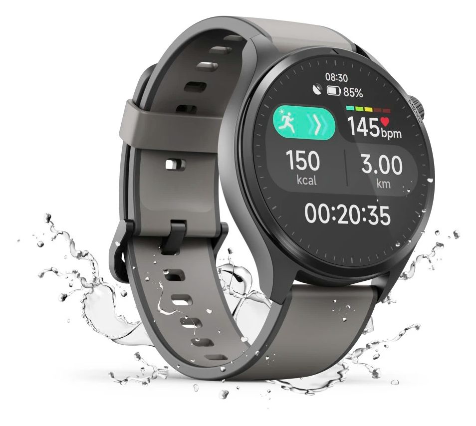178627 9000 Digital 52 mm Smartwatch Rund IP68  (Anthrazit) 