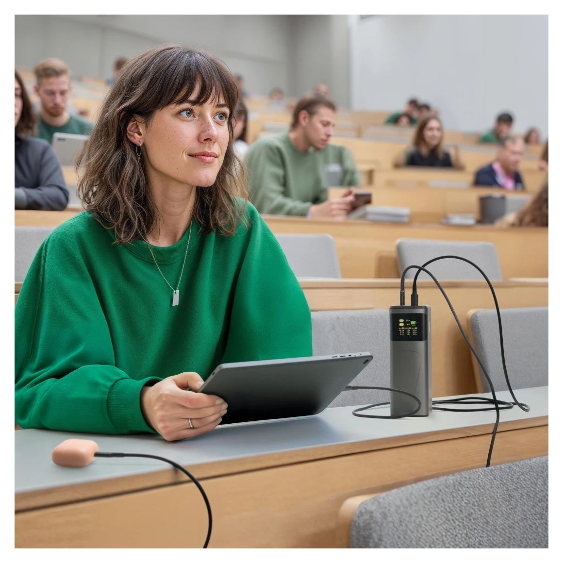 201741 Power Pack High Power 20000 mAh Powerbank USB Typ-C  (Grau) 