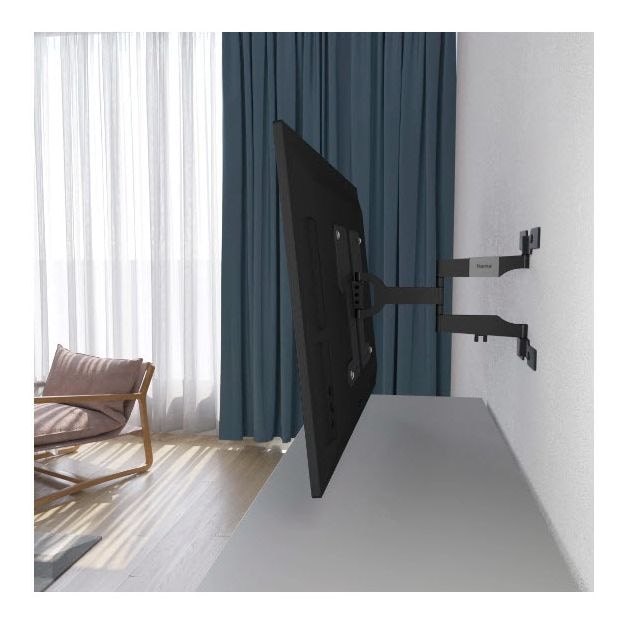 220852 ausziehbare und schwenkbare Wand Halterung 120° bis 2,29 m (90") 50 kg -12 - 3° neigbar 