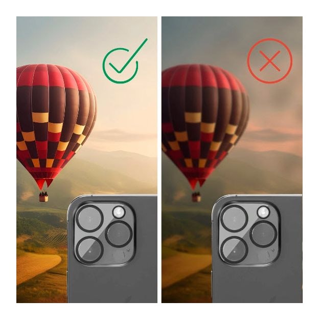 222745 Cam Protect Kameraobjektivschutz gehärtetes Glas 9H für  Apple iPhone 13 Bruchfest, Schlagfest, Schlagfest, Kratzresistent, Splitterfrei, Schockresistent 
