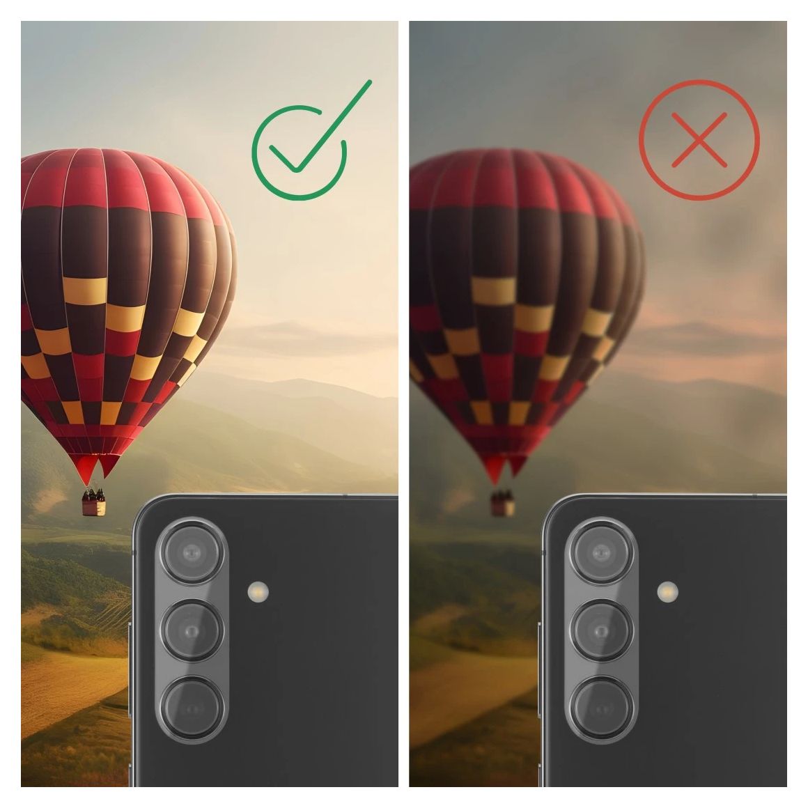 233301 Cam Protect Kameraobjektivschutz gehärtetes Glas 9H für  Samsung Galaxy A27 5G Kratzresistent, Stoßfest, Fallbeständig, Schlagfest, Schlagfest 