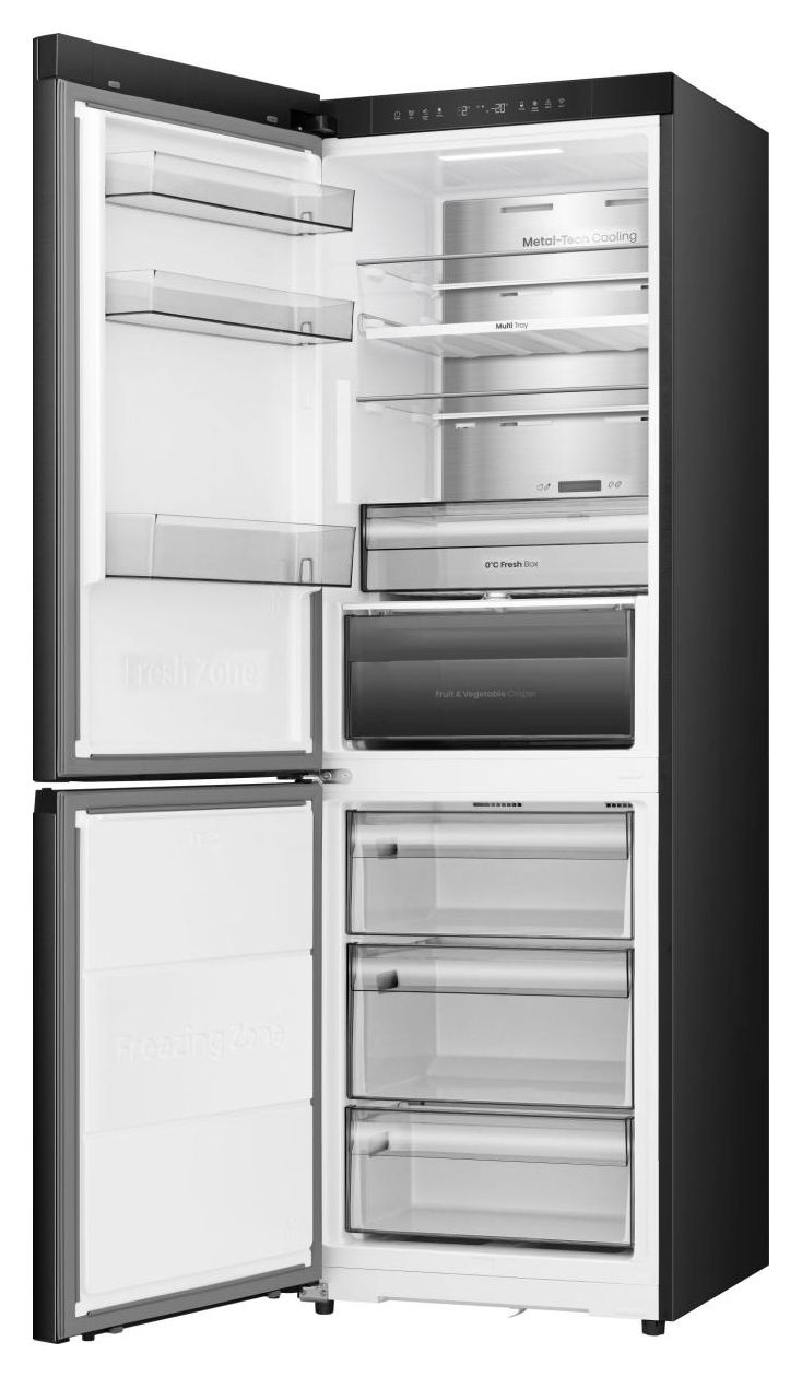 RB3K330SAFC 190 l / 115 l Kühl-Gefrierkombi freistehend NoFrost 165 kWh Jahr  (Schwarz) 