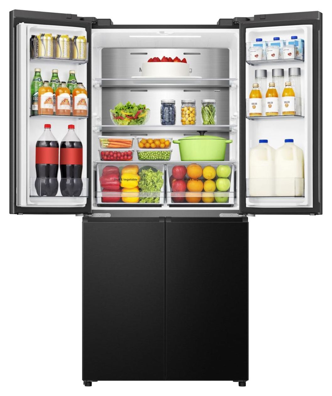 RQ5P470SAFD Side-by-Side Kühl-/ Gefrierkombination 304 l / 87 l 235 kWh NoFrost 1785 mm x 794 mm  (Schwarz) 
