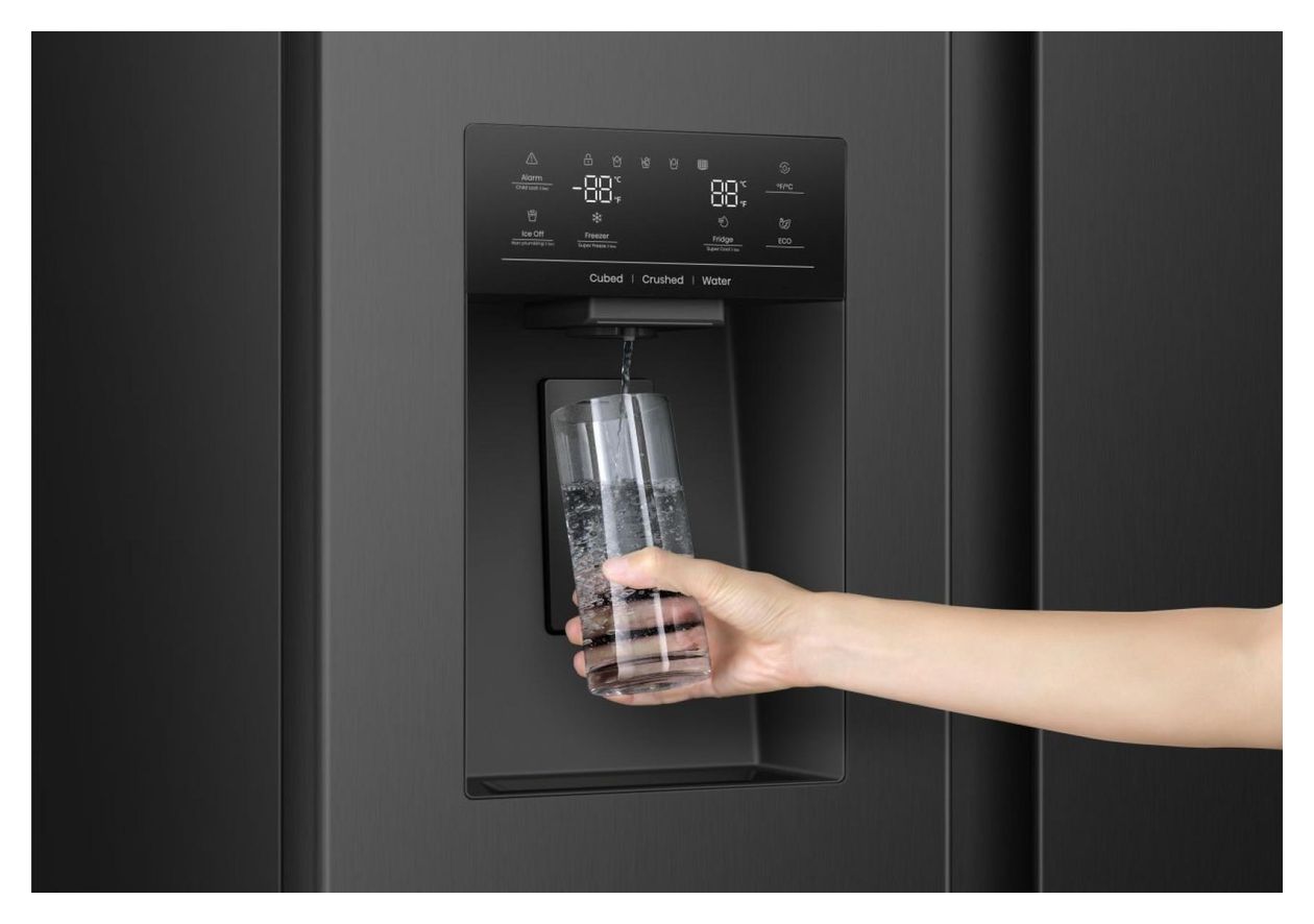 RS5P528STFE Side-by-Side Kühl-/ Gefrierkombination 347 l / 181 l 312 kWh NoFrost 1786 mm x 911 mm  (Schwarz) 