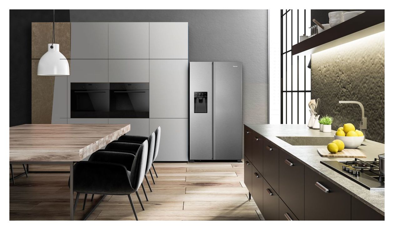 RS694N4TIE Side-by-Side Kühl-/ Gefrierkombination 371 l / 191 l 323 kWh NoFrost 1786 mm x 910 mm  (Edelstahl) 