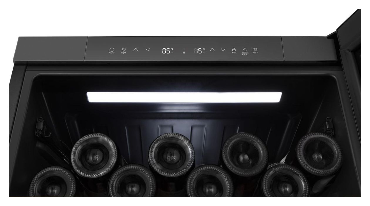 RW3N122GSLF Weinkühler Freistehend EEK: F 1 Zonen 46 Flasche(n) 