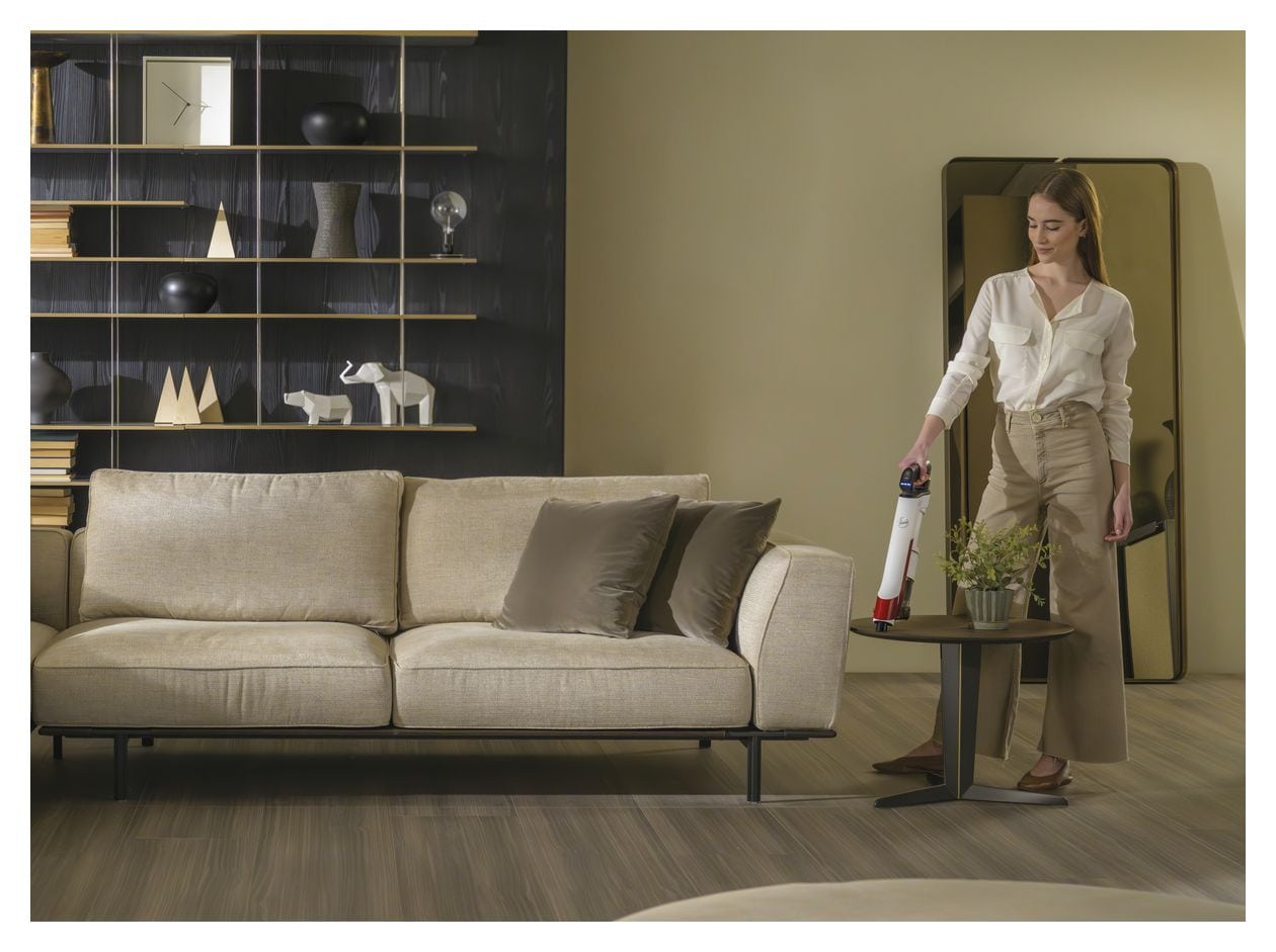 HF202H011 Handstaubsauger Beutellos bis 80 min Laufzeit 14,4 V EPA  (Rot) 