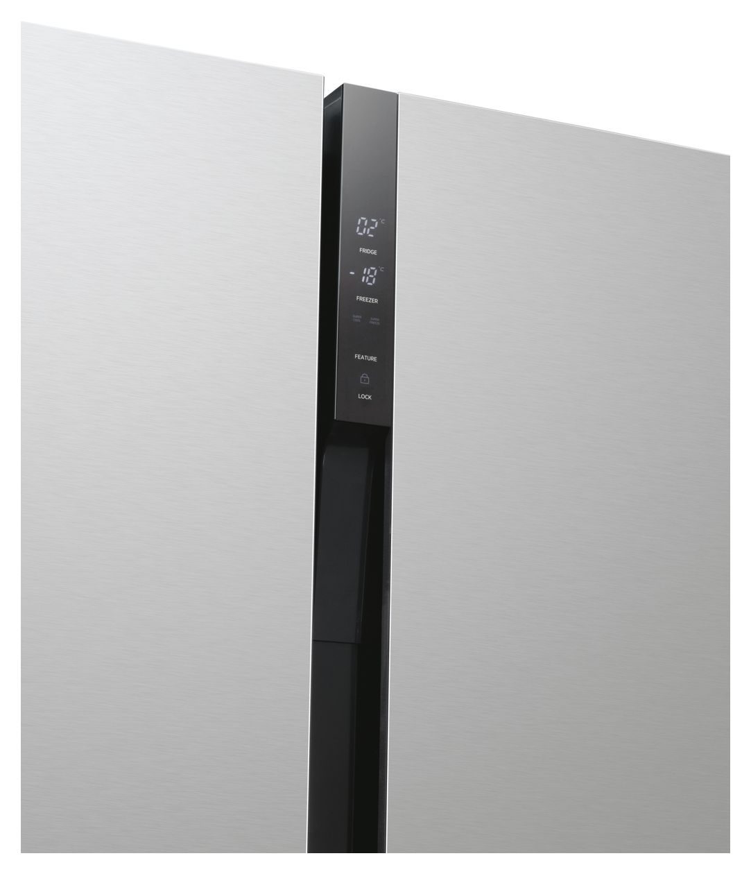 HSC818EXWD Side-by-Side Kühl-/ Gefrierkombination 284 l / 148 l 282 kWh NoFrost 1830 mm x 836 mm  (Silber) 