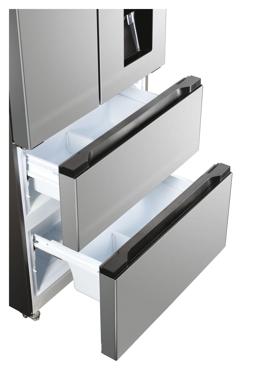 HSF818EXWD Side-by-Side Kühl-/ Gefrierkombination 284 l / 148 l 282 kWh NoFrost 1830 mm x 836 mm  (Edelstahl) 