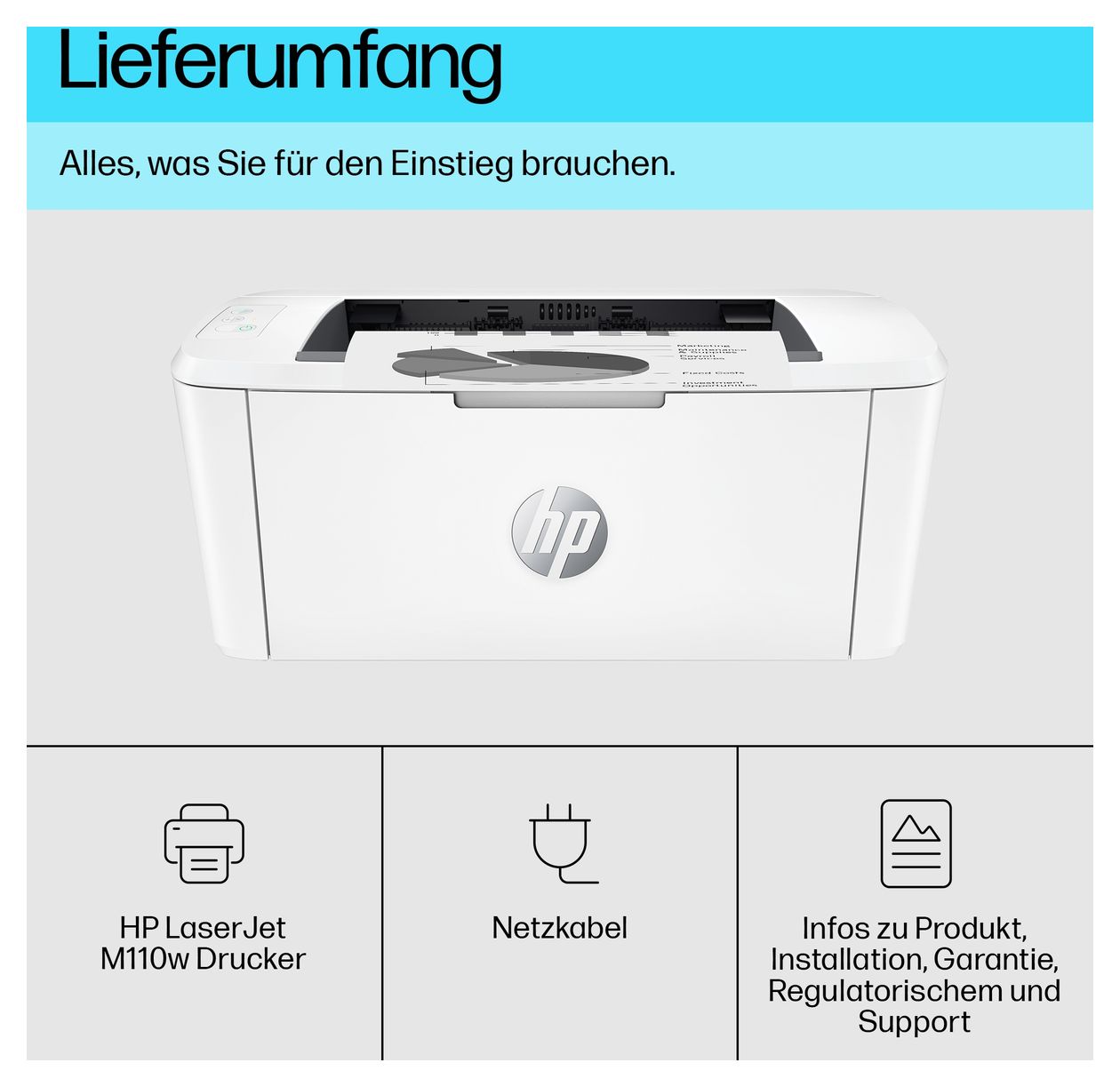 LaserJet M110w A4 Laser Drucker 600 x 600 DPI 20 Seiten pro Minute 