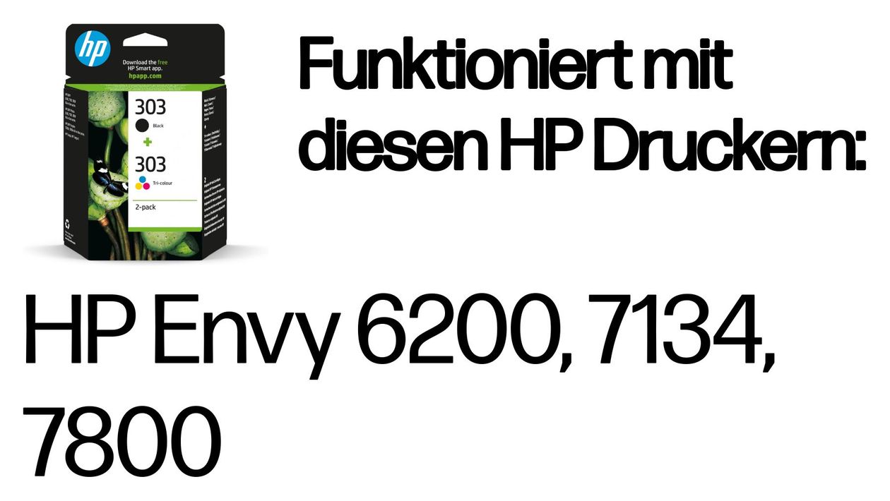 Nr.303 2er-Pack Druckerpatronen Schwarz, Cyan, Magenta, Gelb 4 ml 200 Seiten 