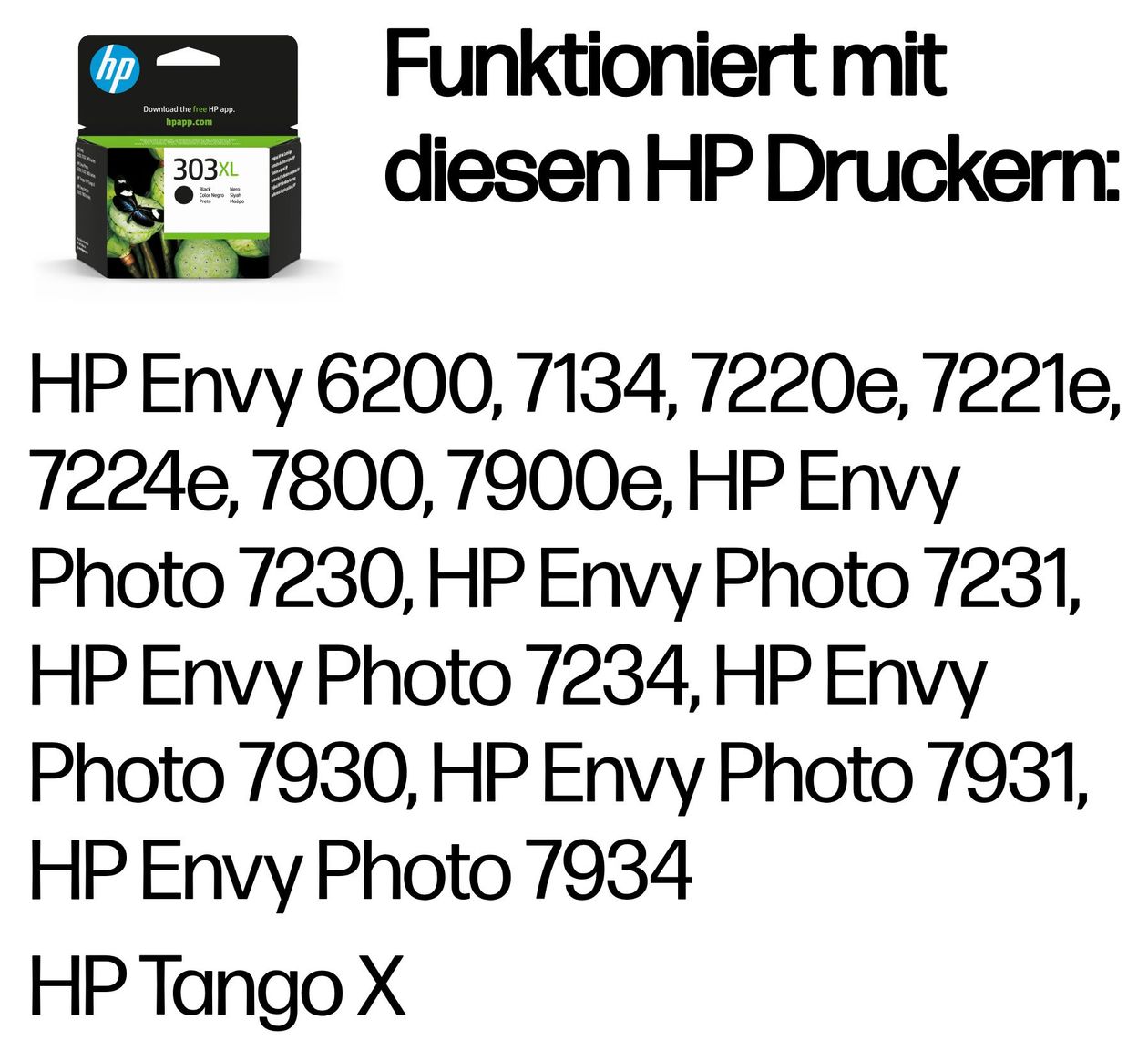 Nr.303XL Druckerpatronen Schwarz 12 ml 600 Seiten 