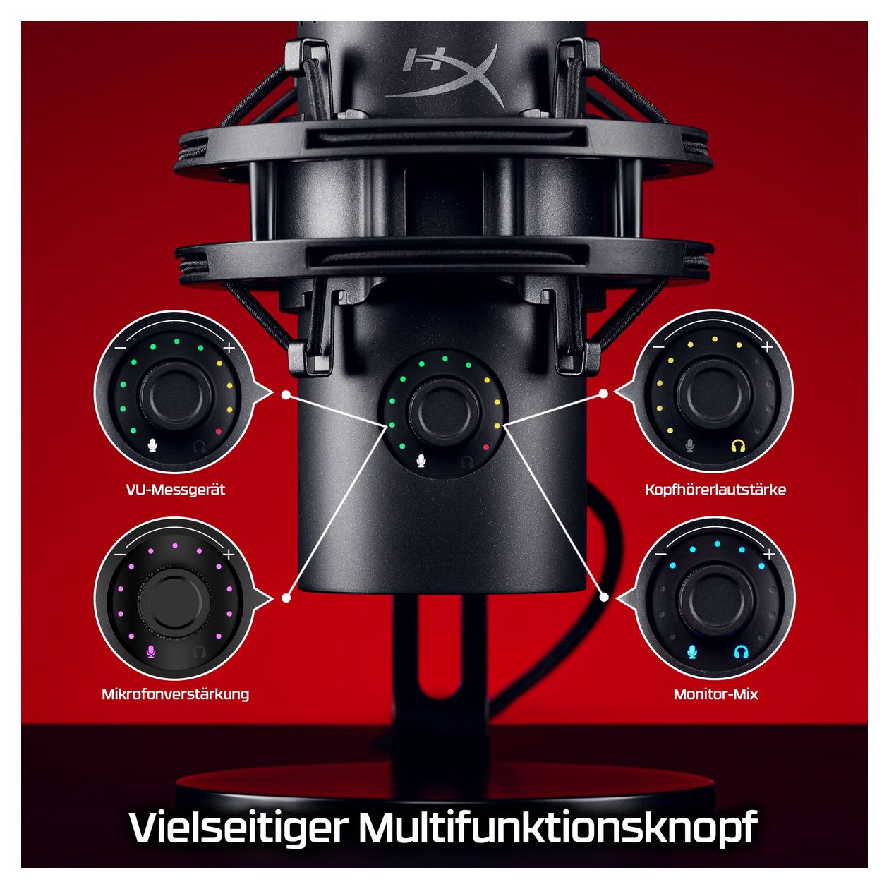 HyperX QuadCast 2 S - USB Microphone (Black) 