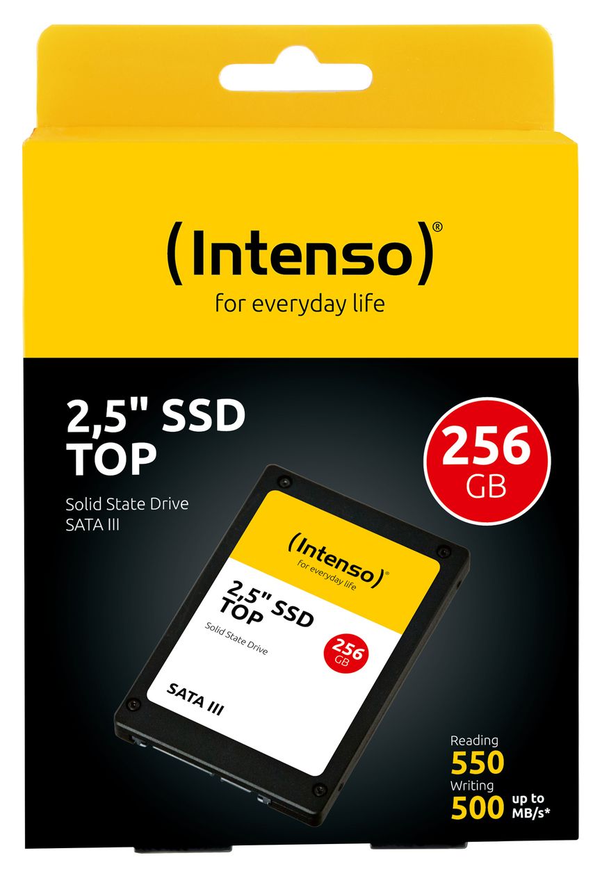 Top 256 GB SSD Serial ATA III 2.5"  (Schwarz) 