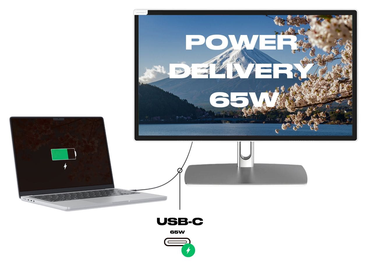 JN-IPS2152FHDR-C65W-FLD-T Full HD Monitor 54,6 cm (21.5 Zoll) 16:9 8 ms 250 cd/m²  (Grau) 
