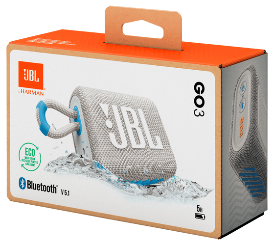 JBL Go 3 Eco Bluetooth Lautsprecher Wasserdicht IP67 (Blau, Weiß) von  expert Technomarkt