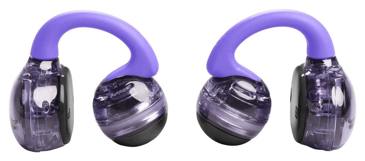 Soundgear Clips In-Ear Bluetooth Kopfhörer Kabellos TWS 8 h Laufzeit IP54  (Violett) 