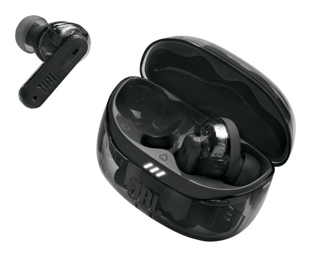 Tune Beam 2 Ghost Edition In-Ear Bluetooth Kopfhörer kabellos 12 h Laufzeit IP54  (Schwarz) 