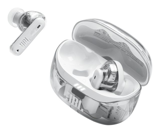 Tune Beam 2 Ghost Edition In-Ear Bluetooth Kopfhörer kabellos 12 h Laufzeit IP54  (Weiß) 