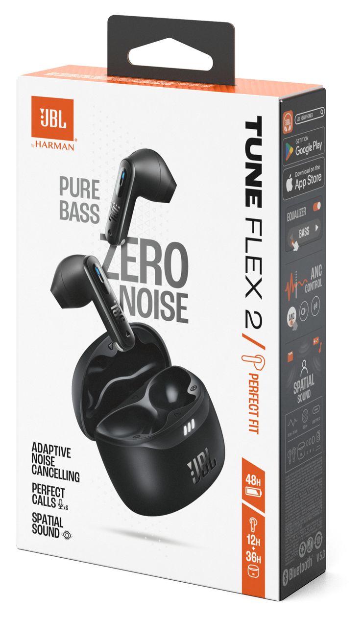 Tune Flex 2 In-Ear Bluetooth Kopfhörer Kabellos TWS IP54  (Schwarz) 