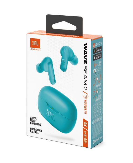 Wave Beam 2 In-Ear Bluetooth Kopfhörer kabellos IP54, IPX2  (Blau) 