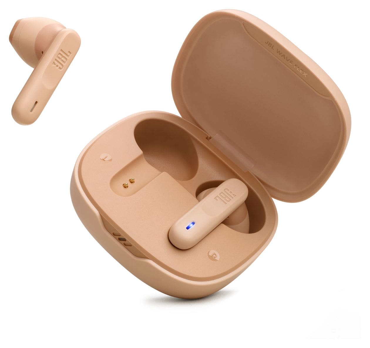 Wave Flex In-Ear Bluetooth Kopfhörer Kabellos TWS 8 h Laufzeit IP54  (Beige) 