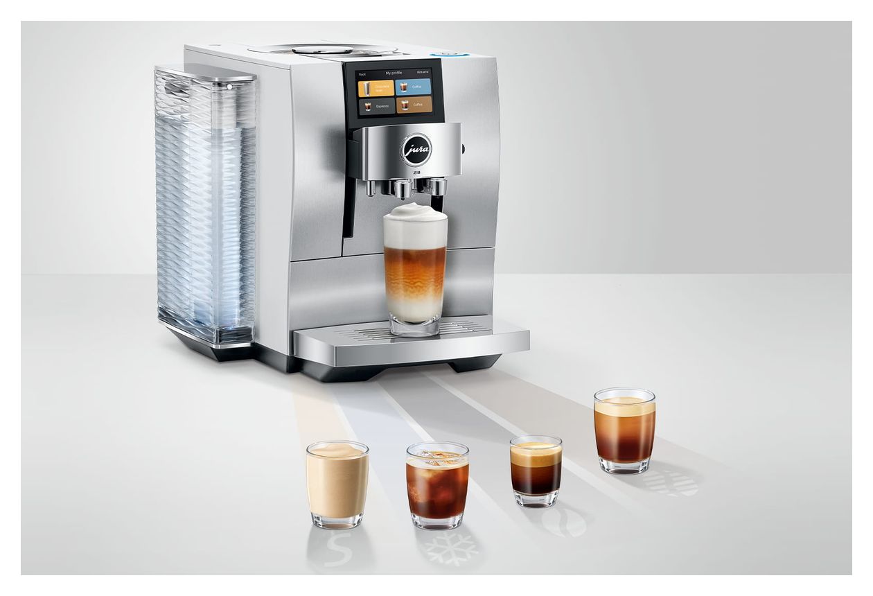 Z10 Kaffeevollautomat 15 bar 2,4 l AutoClean  (Aluminium, Weiß) 