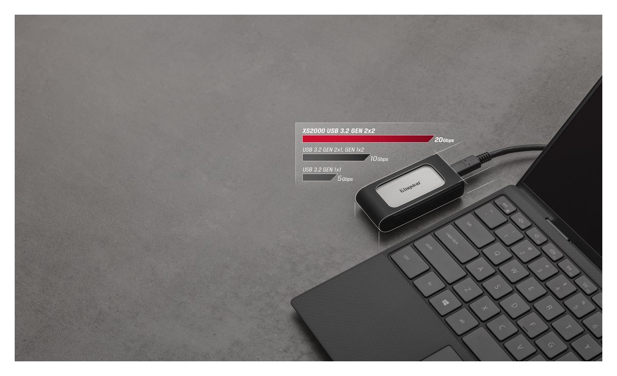XS2000 1 TB SSD  (Schwarz, Silber) 