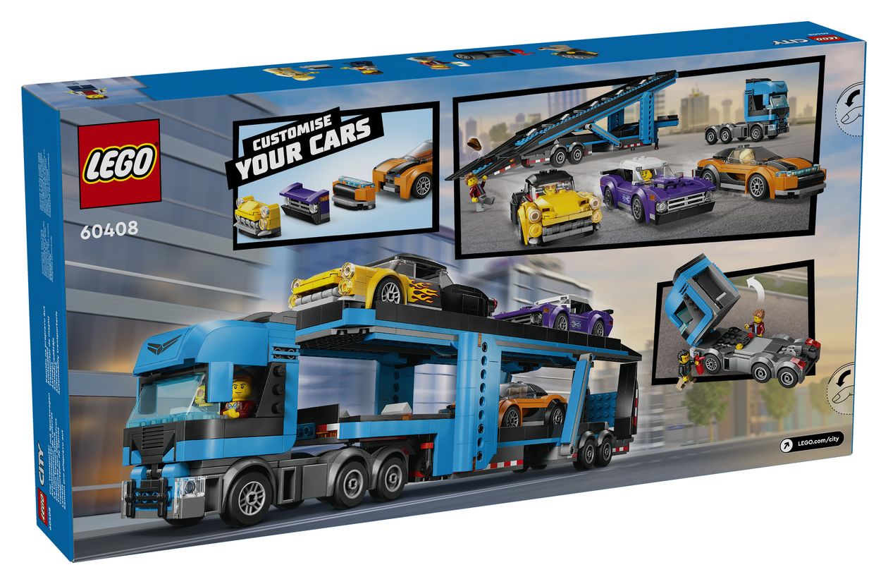 Autotransporter mit Sportwagen 