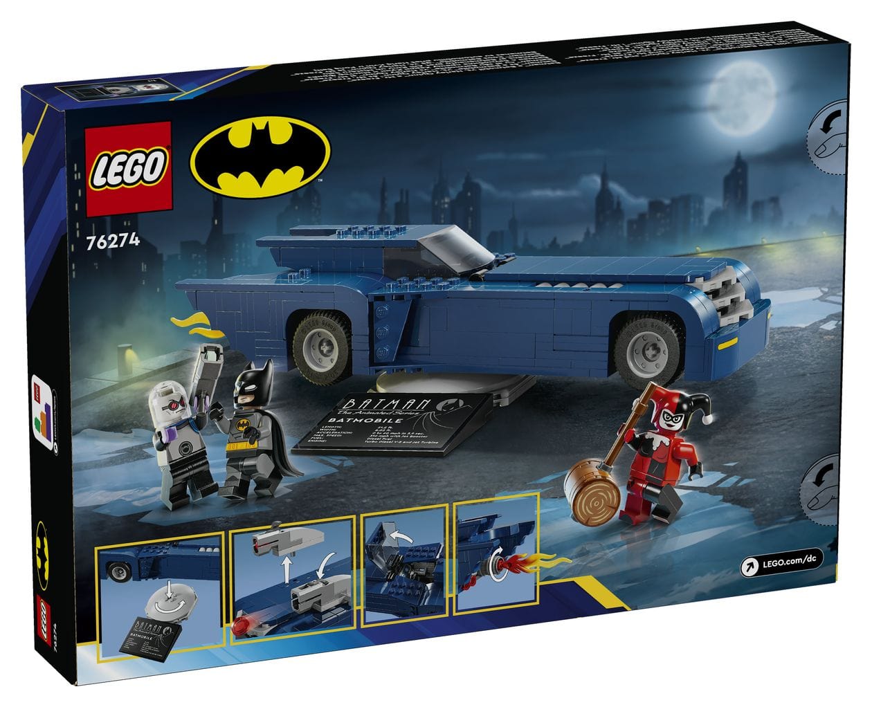 BatmanTM im BatmobilTM vs. Harley QuinnTM und Mr. FreezeTM 