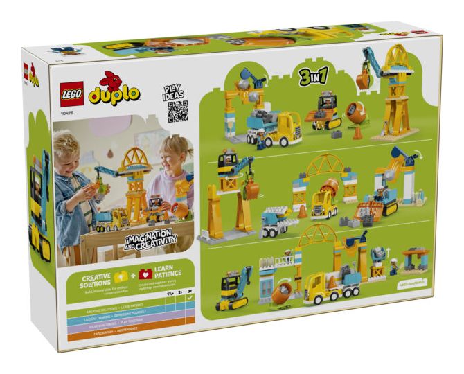 Baustelle mit Baufahrzeugen – 3-in-1-Set 